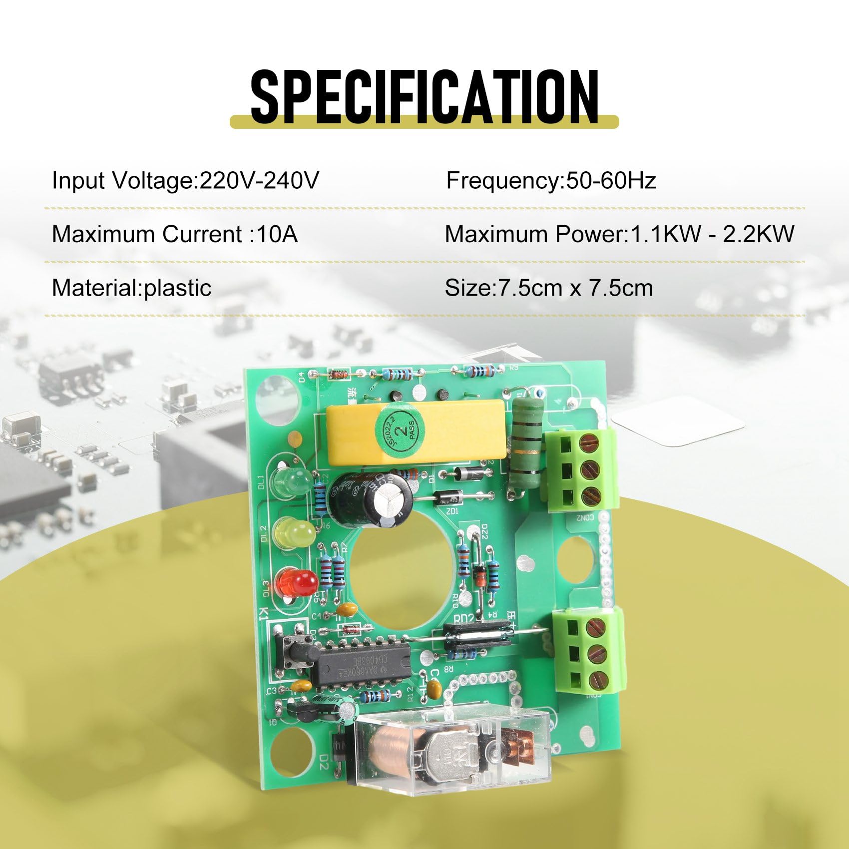 tassieroon Water Pump Automatic Perssure Control Electronic Switch Circuit Board 10A Popular Pump Replacement Parts - Image 4