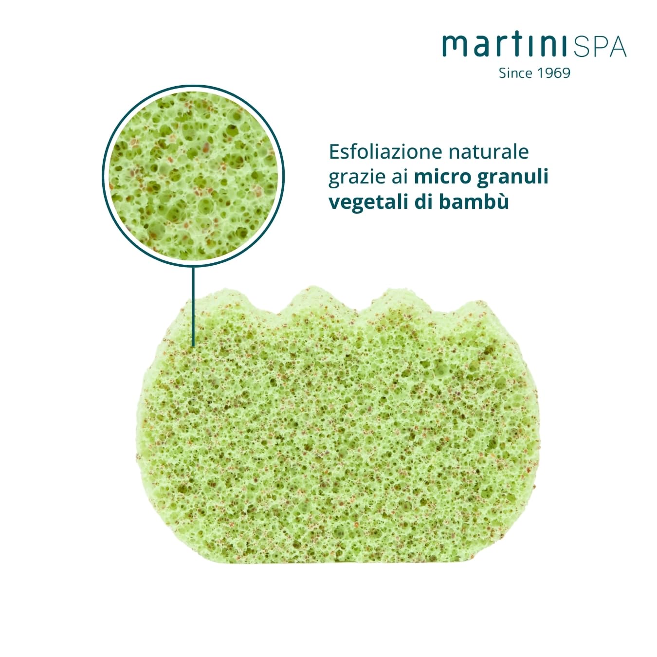 MartiniSPA Bambus Gąbka zapachowa Peeling Bambusowy - 45 g, 1 jednostka, 1