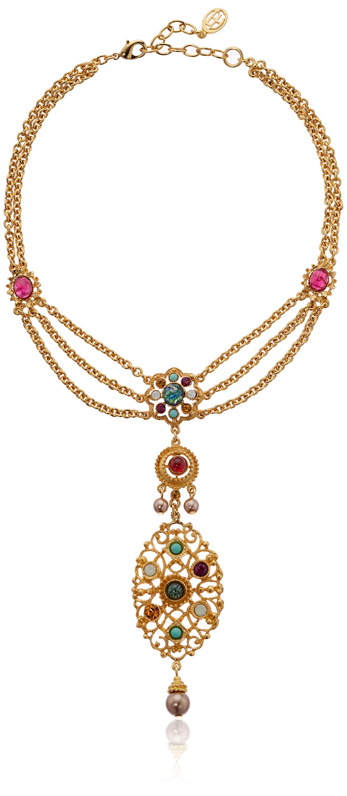 Ben-Amun JewelryBoheme Collection Hand Made in New York Fashion Gold Plated Necklace Earrings and Bracelet