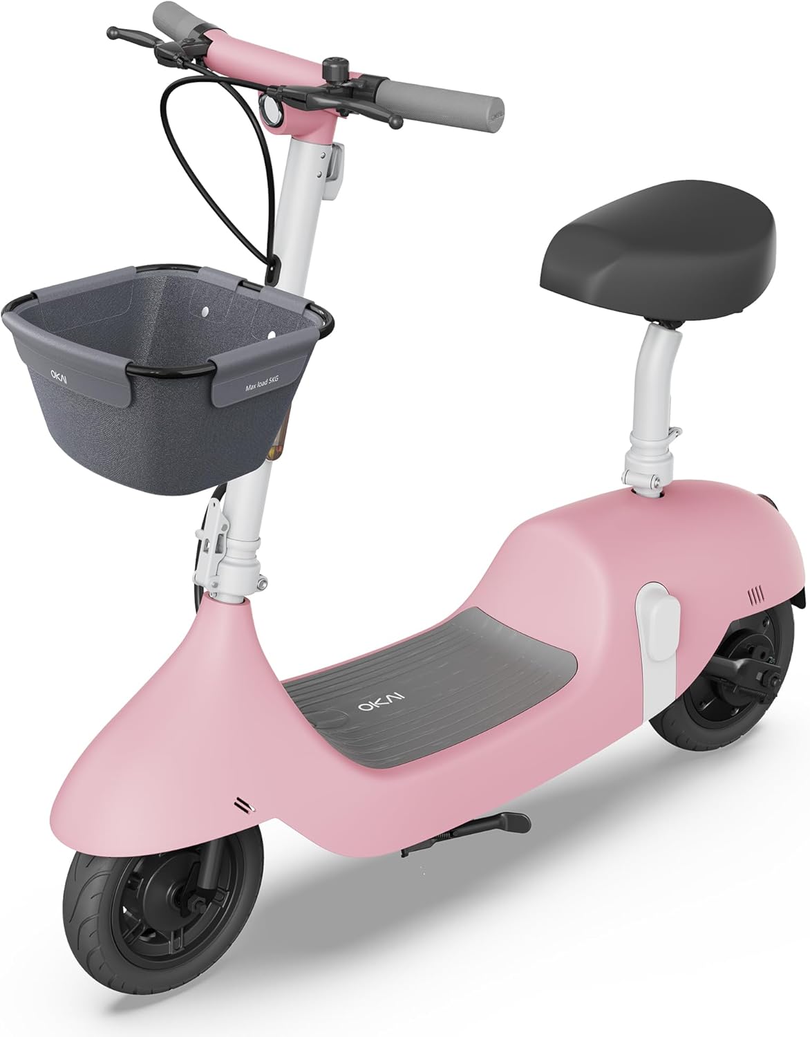 OKAI Electric Scooter with Seat, Pink