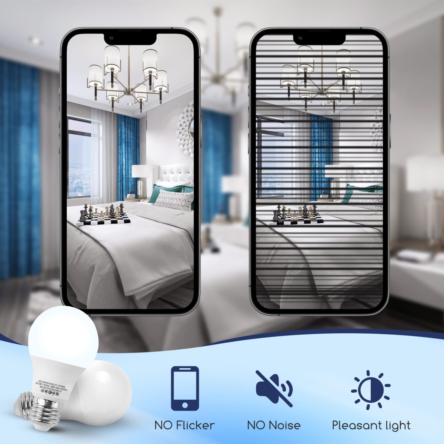 Great Jacob Lampadine LED A60 E27 10W=104W,Luce Fredda 6500K,1600 lumen,A60 LED Lampadina Non dimmerabile,Pacco da 7