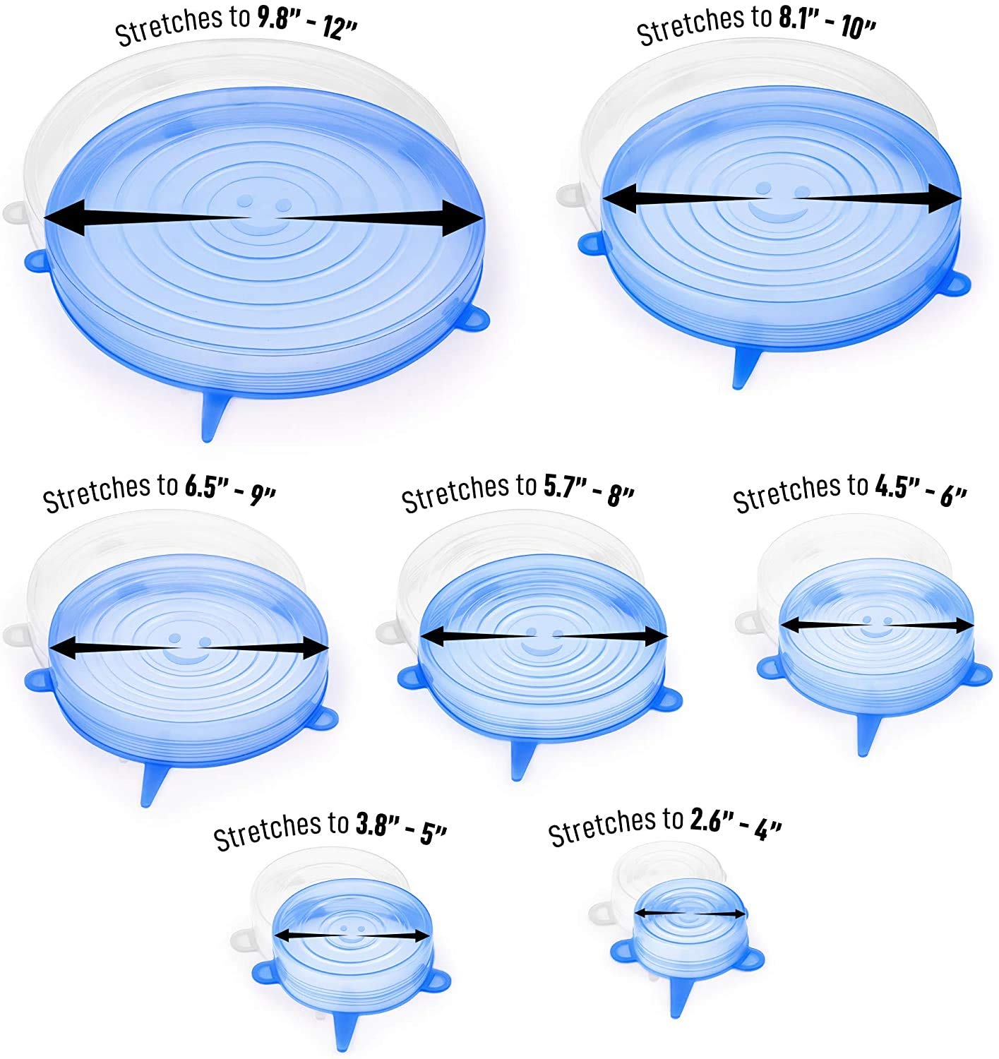 Silicone Stretch Lids - Keep Food Fresh! -3