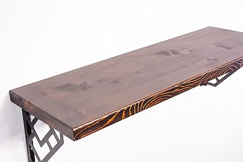 Miniatura 3 de MCC Mesa montada en la pared, escritorio plegable Murphy montado en la pared, mesa de comedor de hojas caídas, mesa de barra de café, mesa