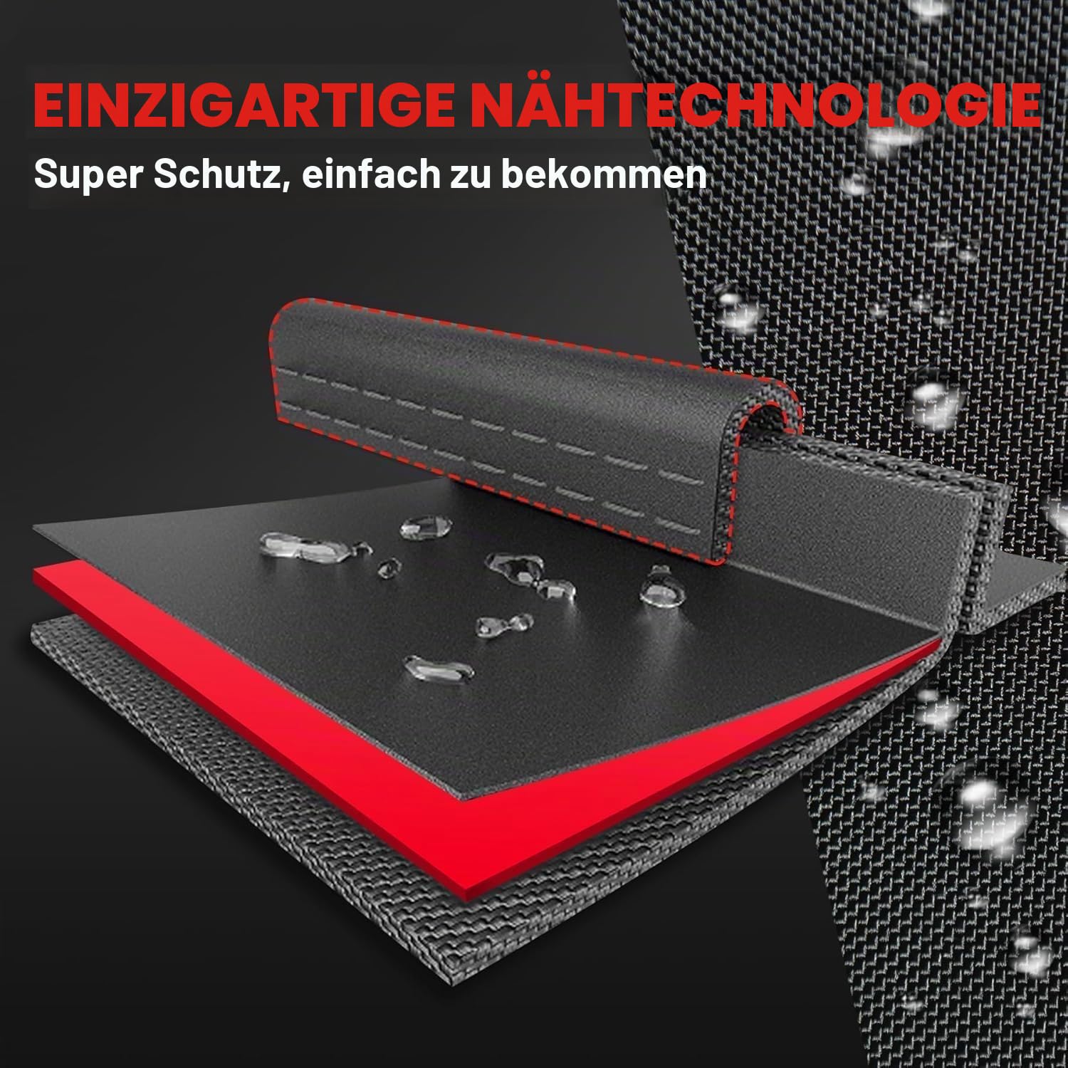 Zettum 4er-Set Reifentaschen Ø22-31 Zoll, 600D PU Oxford Reifenaufbewahrung mit Tragegriff Wasserdicht & Staubdicht, Ideal für Transport und Lagerung Reifenschutzhülle, Schwarz, Ø55-78cm