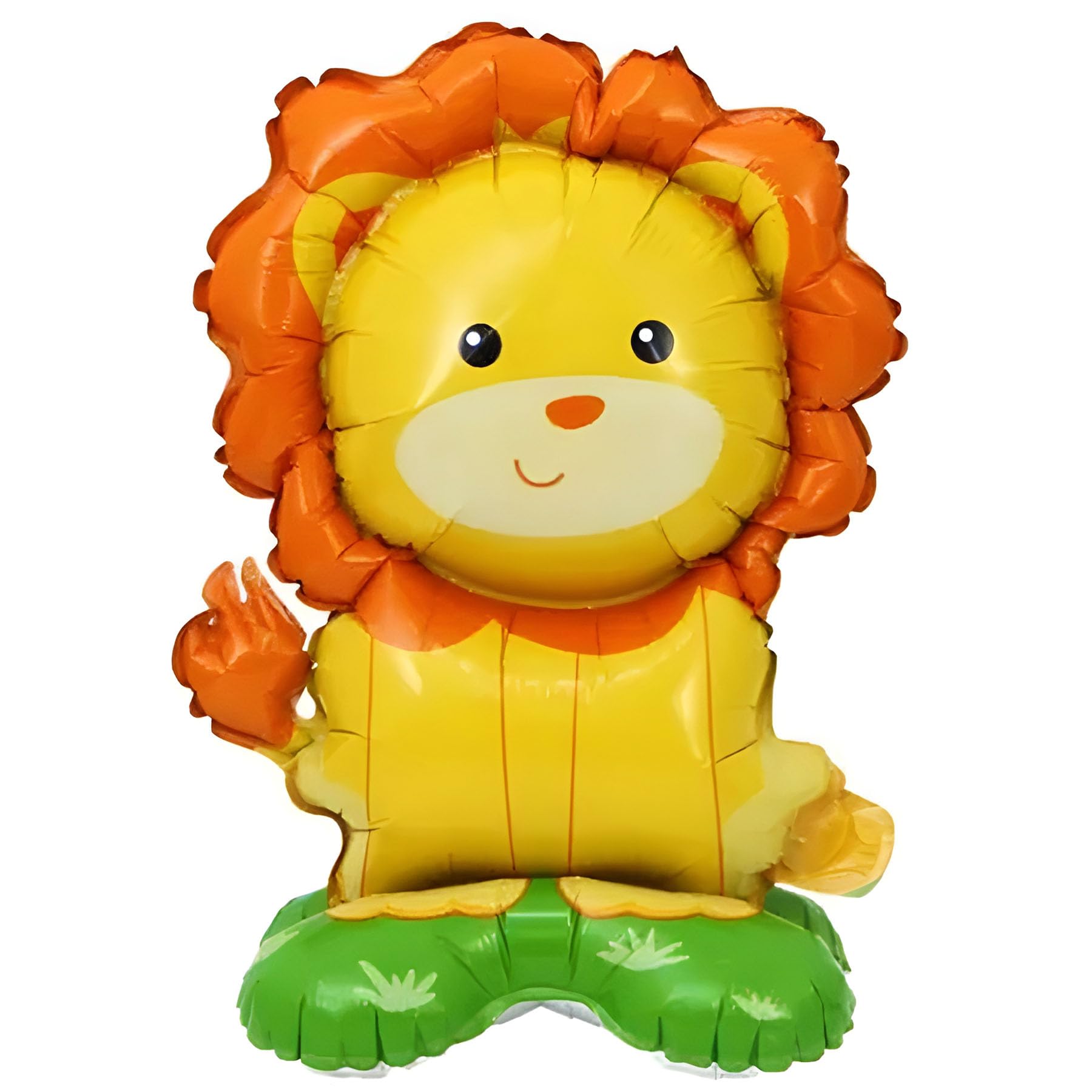 Foil Balloon Stand 3D, Lion Design, Approx. 39 x 58 cm - Perfect for Children's Birthdays, Parties, Decorations, Animal Theme Events - Durable and Reusable - Eye-catching Party Decoration