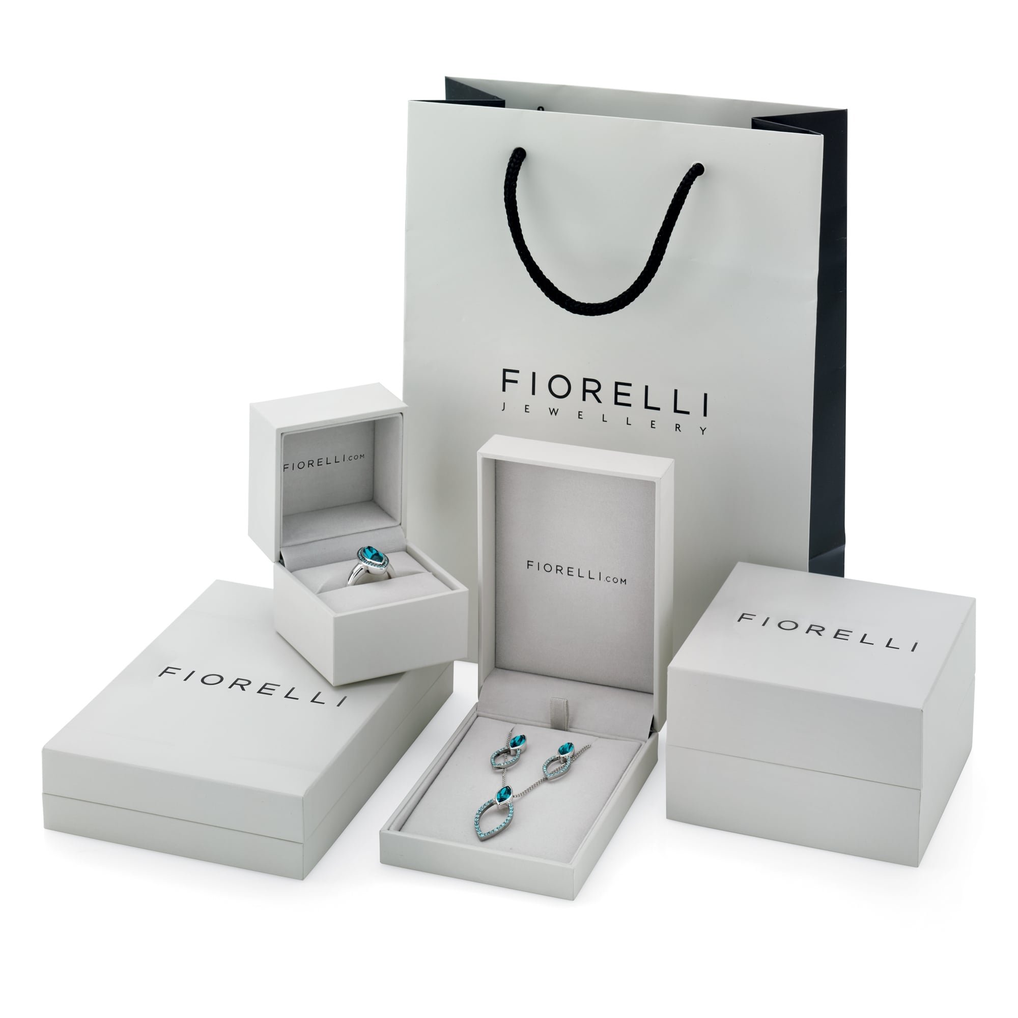 Fiorelli - Colgante de cadena de 46 cm de longitud con circonitas cúbicas