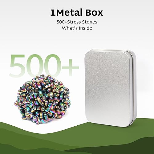 Miniatura 7 de Masilla de ferrita con más de 500 piedras de ferrita coloridas, juguetes para la ansiedad, juguetes de escritorio de oficina para adultos