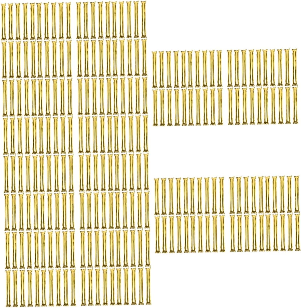 BESPORTBLE 288pcs Inflatable Sticks for Cheering Metallic Noise Makers for Sports Events Concerts and Parties Lightweight Cheerleading Accessories Gold