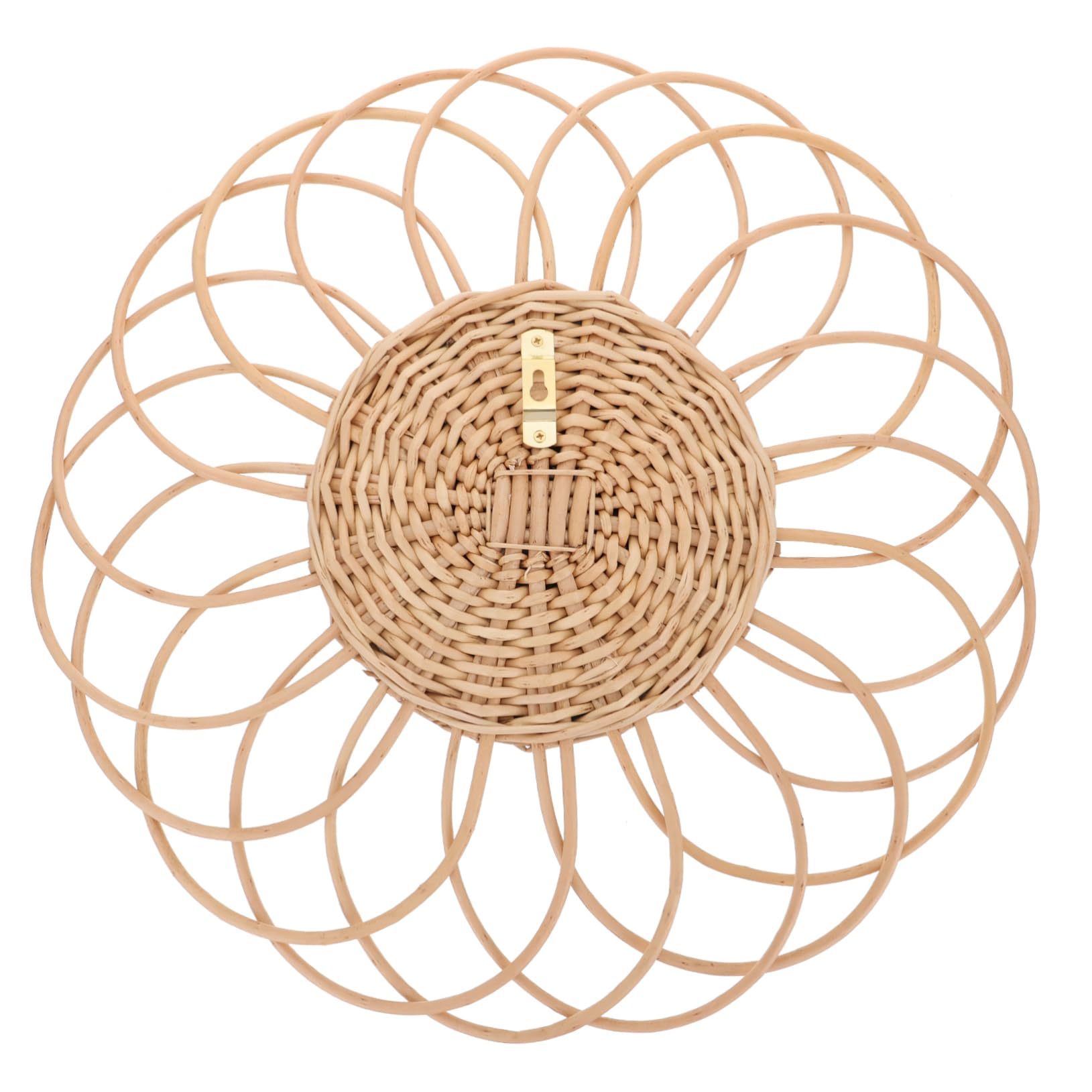 Miroir tournesol macramé minkissy, plateau rond de décoration bohème