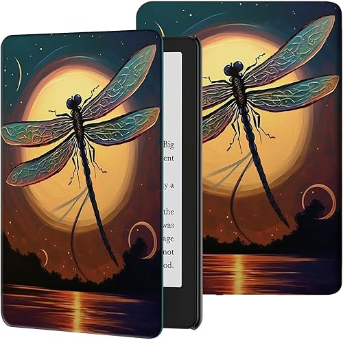 Vista 21 de Funda para Kindle de 6 pulgadas (11.ª generación, versión 2024/2022) delgada de piel sintética, ajustable, multiángulo, Smart Shell con función
