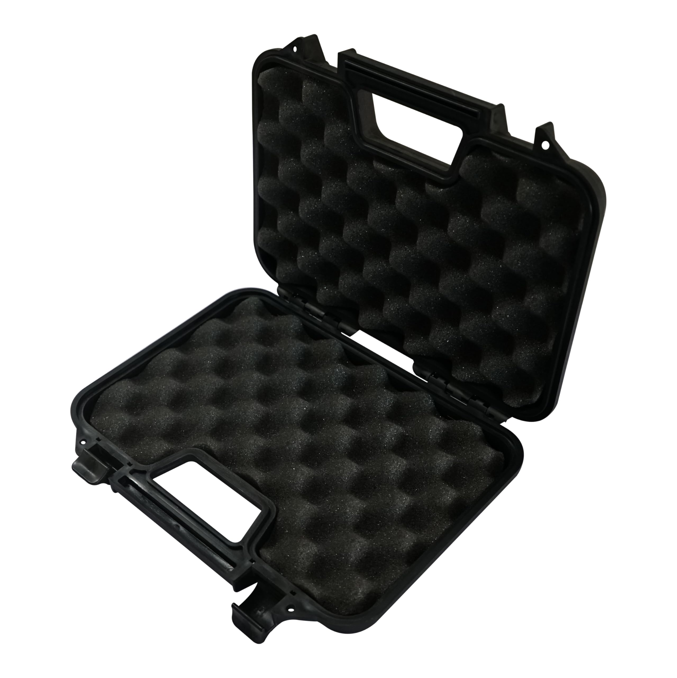 ARSUK Custodie dure, plastica portapistole per fucili Pistola con Protettiva interno Schiuma Facile da trasportare (31 cm Cassa-Nero)
