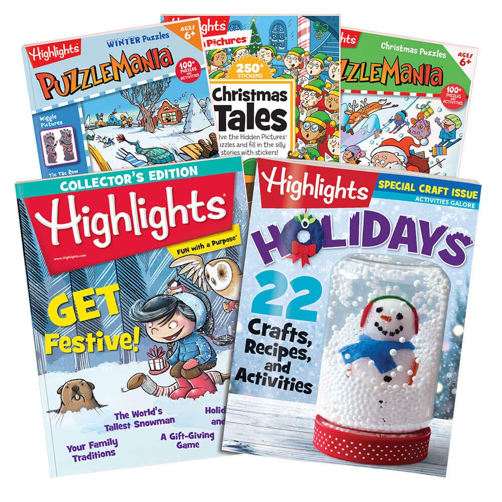 Highlights 6-Piece Christmas Set for Boys and Girls Ages 6-12
