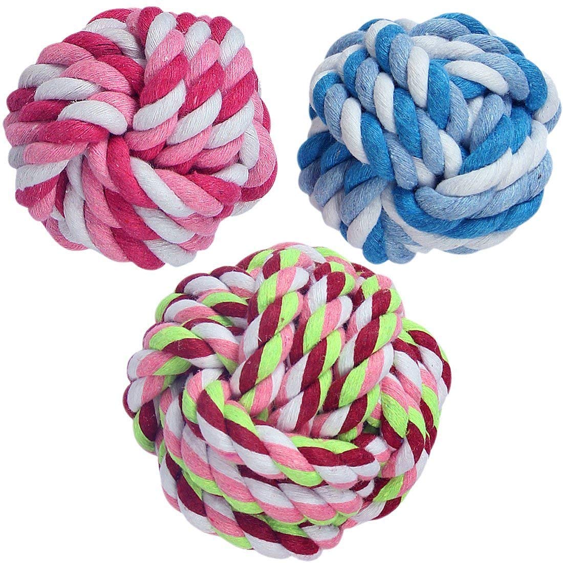 RvPaws 1 Pcs Pet Toy Chew Teething Cotton Rope Knot Ball Toys for Dog Tooth Clean Ball Bite-Resistant Dog Chew Puppy Training Interactive Toy (4.5 Inch Diameter) (B09PRKDXVS) Amazon Price History, Amazon Price Tracker