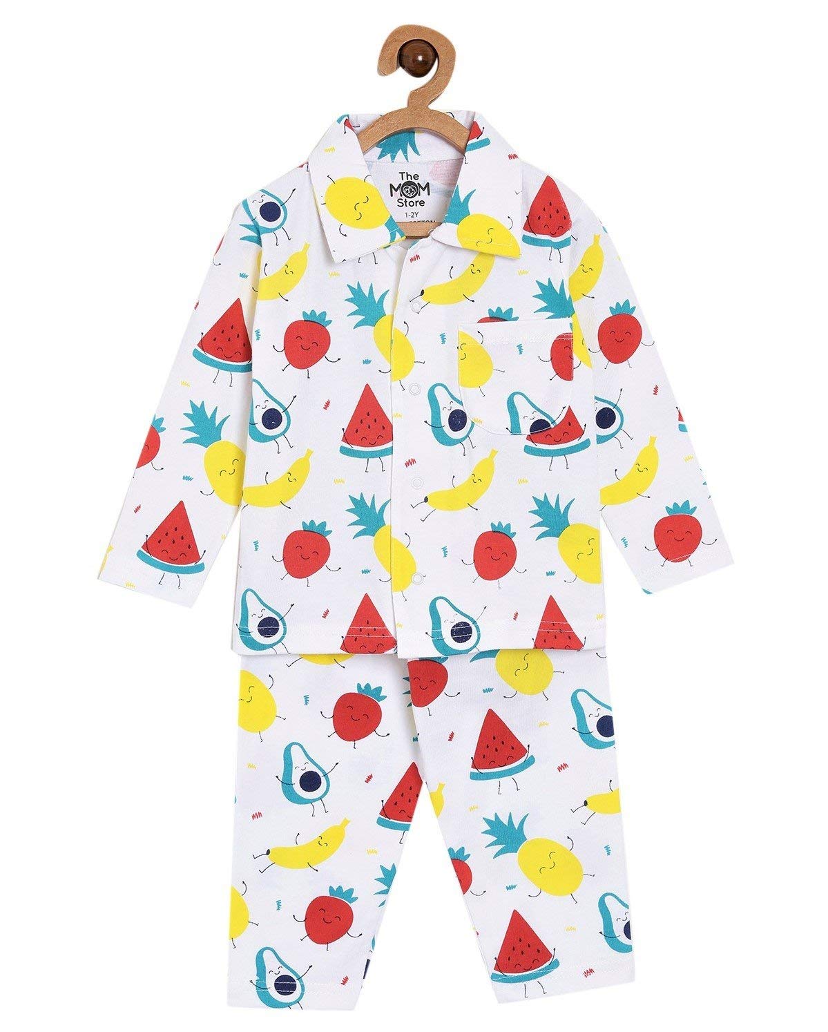 The Mom StoreBaby and Kids Cotton Printed Pyjama Set | Printed | Cotton | Nightwear | Sleepwear | Nightsuit Set for Boys and Girls
