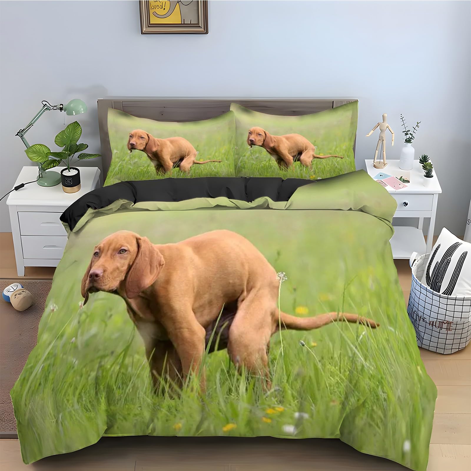 Housse de couette animal 200x200 jaune pour une chambre d'enfant gaie