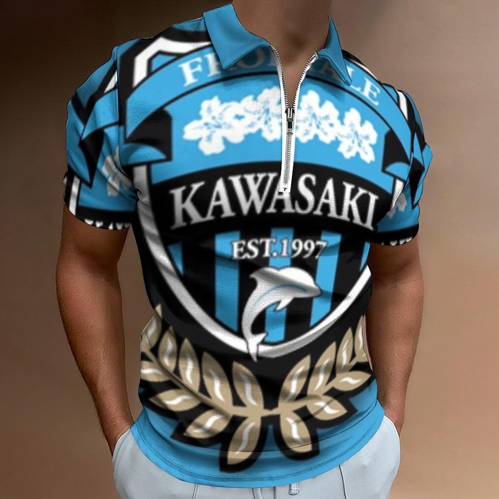 Amazon.co.jp: Kawasaki Frontale Men's T-Shirt, Shirt, Stylish