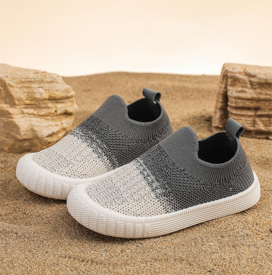 kkdom Baby First-Walking Shoes Boys Girls Sneaker Kids Lightweight Breathable Slip On Running Shoes4