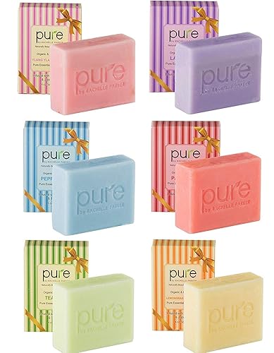 Jabones naturales hechos a mano con aceites esenciales, manteca de karité, aceite de coco y aceite de jojoba, para la cara y el cuerpo, regalo