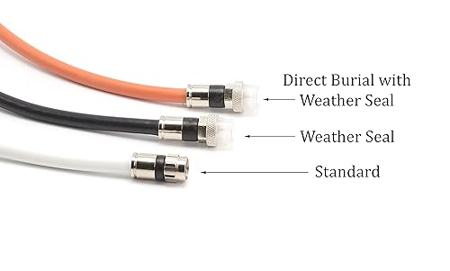 Miniatura 8 de THE CIMPLE CO Conector de compresión de cable coaxial - para cable coaxial RG6 - con junta tórica de sello meteorológico, funda de clima y agarre