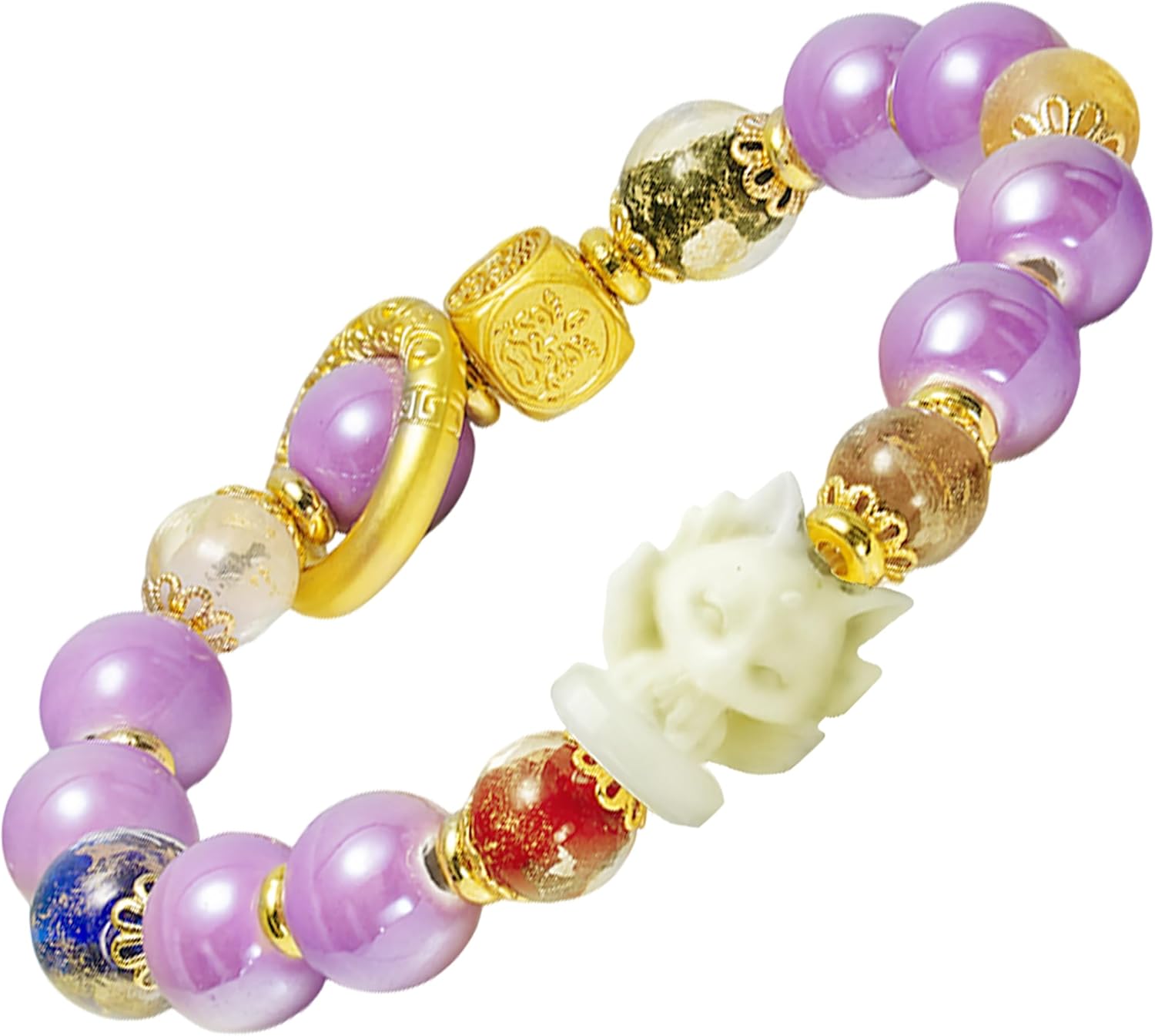 Love Attraction Bracelet for Women – Red Incense Ash Glaze Crystal Beads for Romance, Positive Energy & Inner Peace – Spiritual Gift for Her