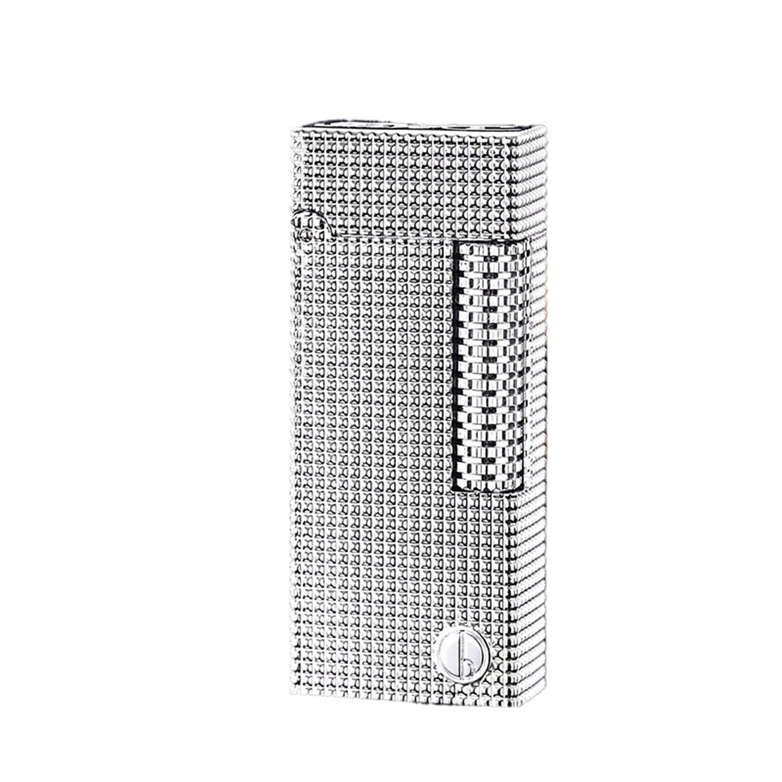 Encendedor de queroseno, diseño retro de metal con encendido de rueda de molienda, llama abierta clásica para camping, regalo de gama alta para hombres, adecuado para velas (combustible no incluido)