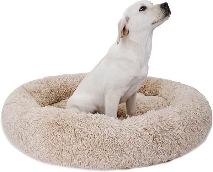 Cama Redonda para Perro Mediana 71cm Antiansiedad Lavable miniatura 6