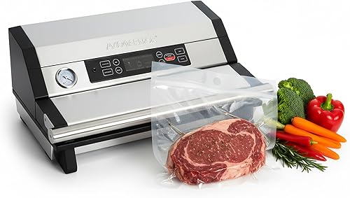 Avid Armor Sellador al Vacío A420XL – Barra de Sellado de 16" de Ancho para Bolsas Más Anchas, Compatible con Rollos de 50 pies, Sella Múltiples