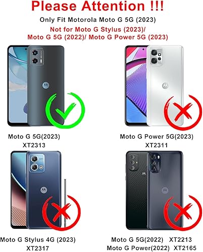 Miniatura 2 de LeYi Funda para Motorola Moto G 5G 2023 (XT 2313) 2 protectores de pantalla de vidrio templado, funda de silicona suave con forro de microfibra,