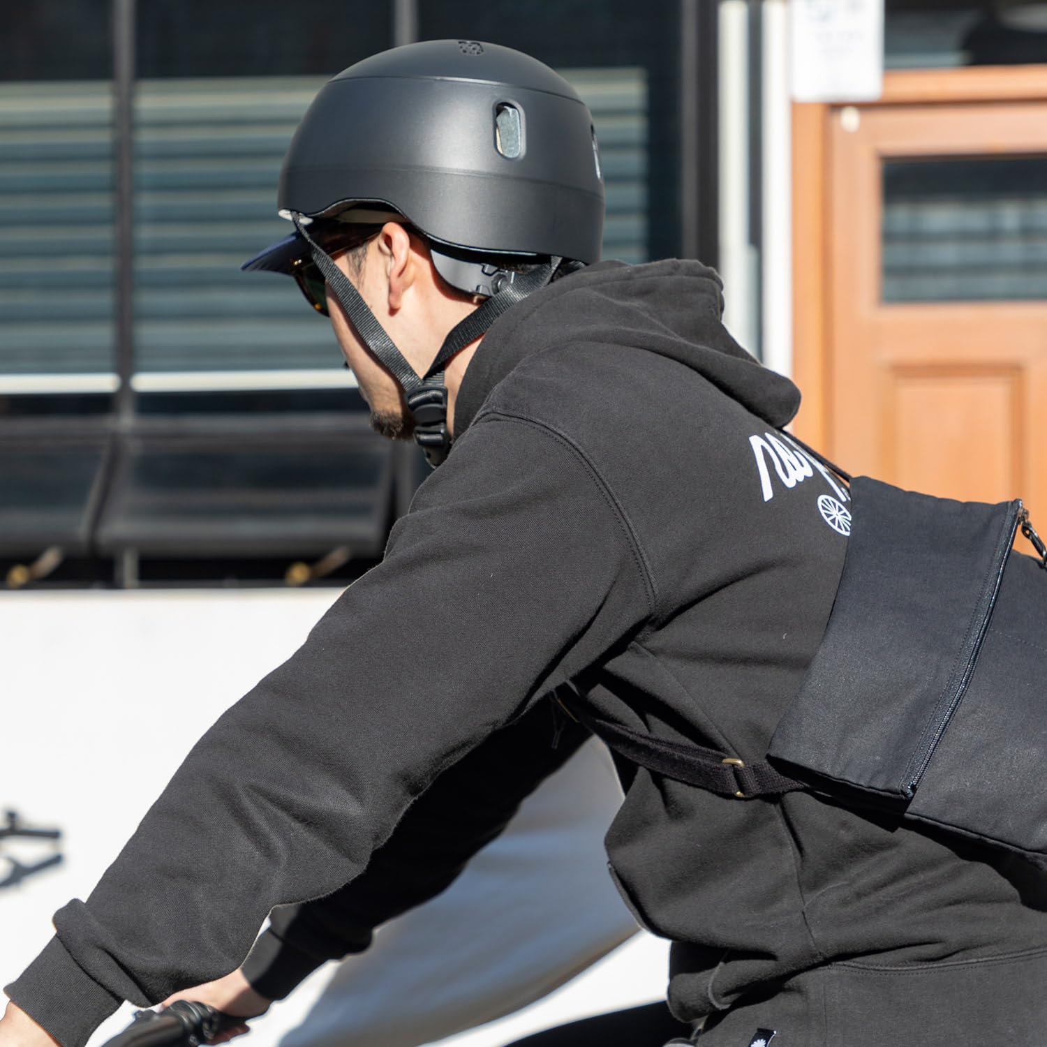 Amazon | クモア kumoa 自転車用ヘルメット ナイロンバイザー 大人用