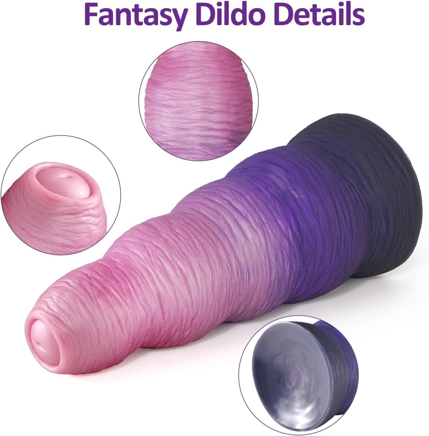 13 Inch Huge Thick Monster Dildo, XXXL Silicone Fantasy Giant Dildos with Strong Suction Cup, Extra Large Dildo Massive Butt Plug for Anal Play, Big Adult Sex Toys for Advanced Women Men Gay