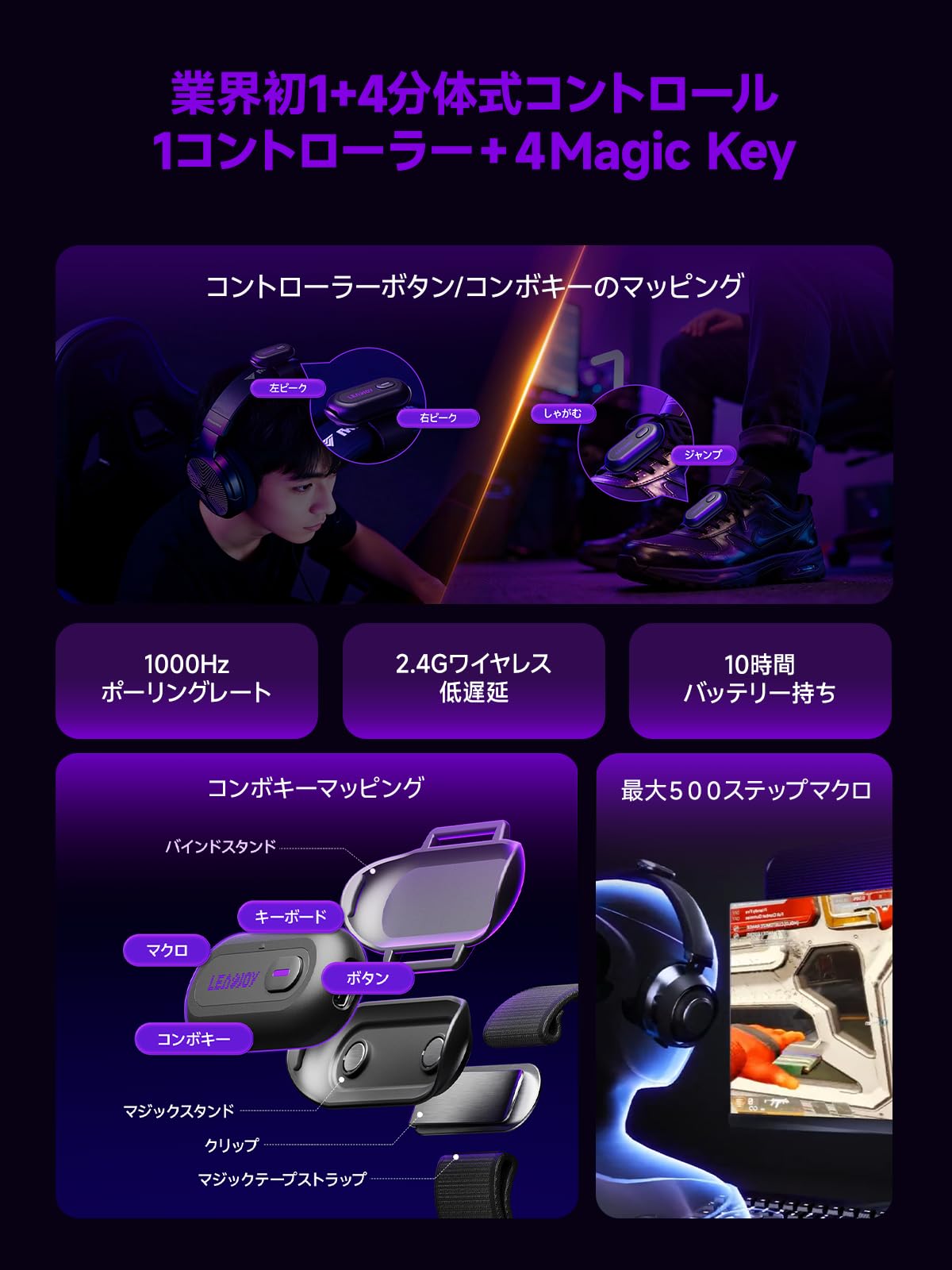 Amazon.co.jp: Leadjoy Magickey モーションコントローラー モーション