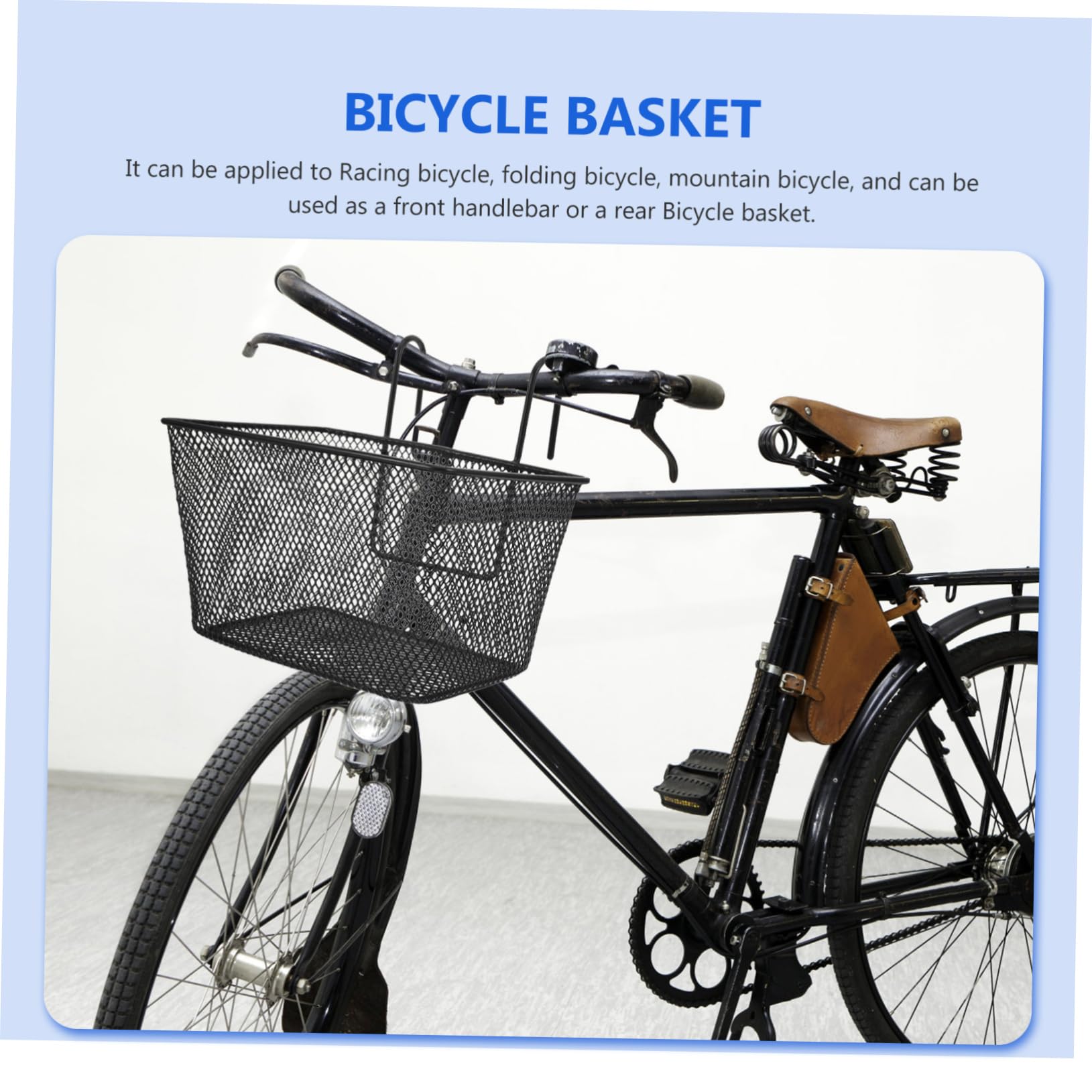 Panier Avant Vélo Avec Crochets De Fixation Au Guidon - Idéal Pour Vélo Femme