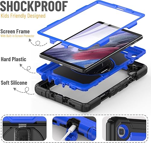 Miniatura 78 de HXCASEAC Funda para Samsung Galaxy Tab S6 Lite de 10,4 pulgadas, protectora con protector de pantalla/correa de mano/soporte para bolígrafo S, a