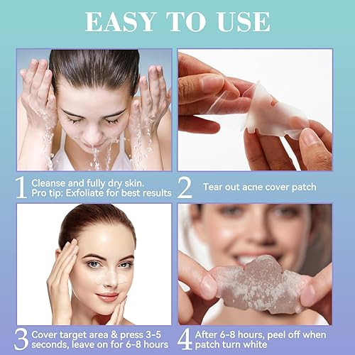 Miniatura 5 de Parches para poros de nariz, parches hidrocoloides nasales, objetivos de espinillas, poros y aceite, tiras de acné para absorber la suciedad del