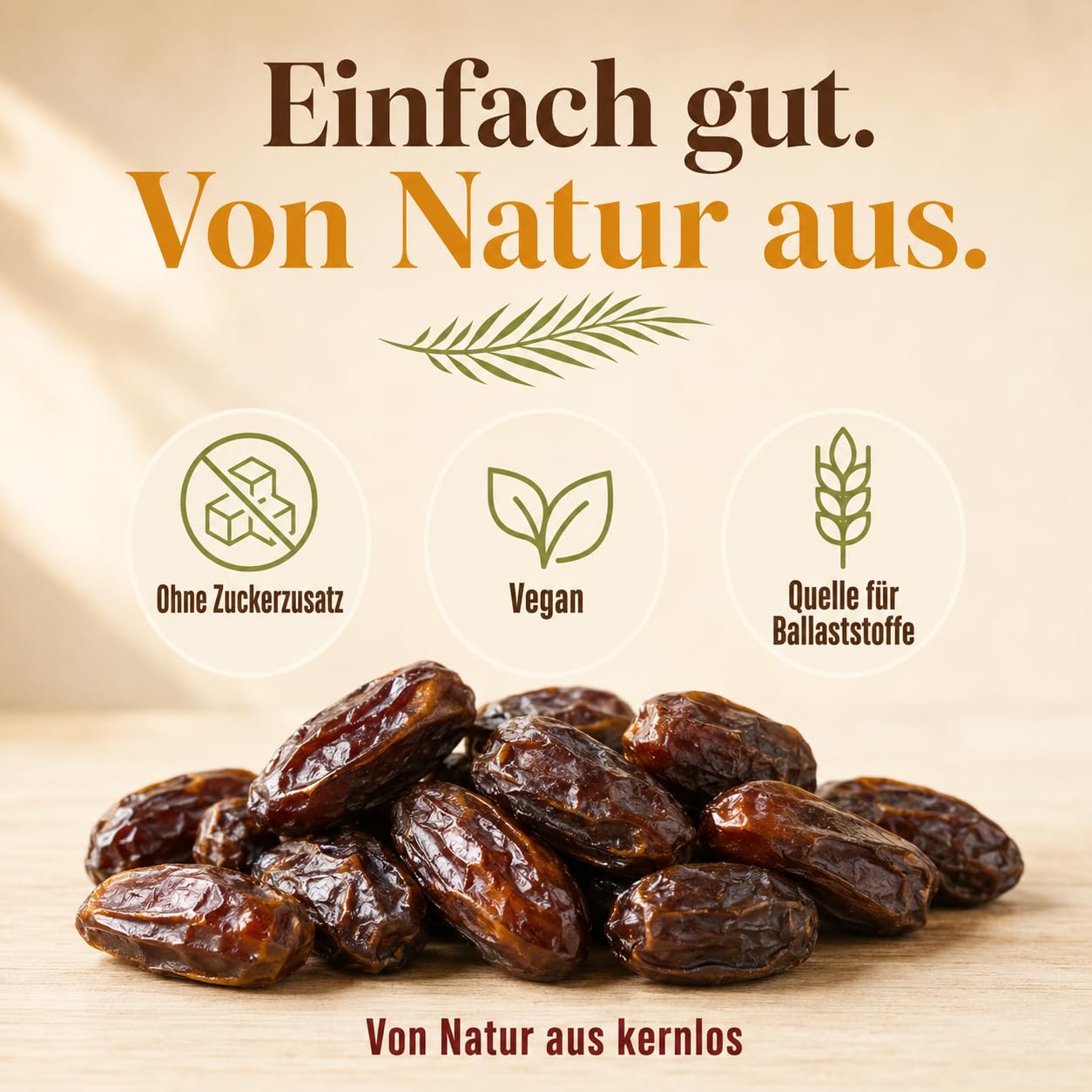 GiDeli Datteln 20 kg - True Dates im Eimer - natürliche Süße, ohne Zuckerzusatz, weich & aromatisch – ideal als Snack, zum Backen und für Müsli - mit Geschmack
