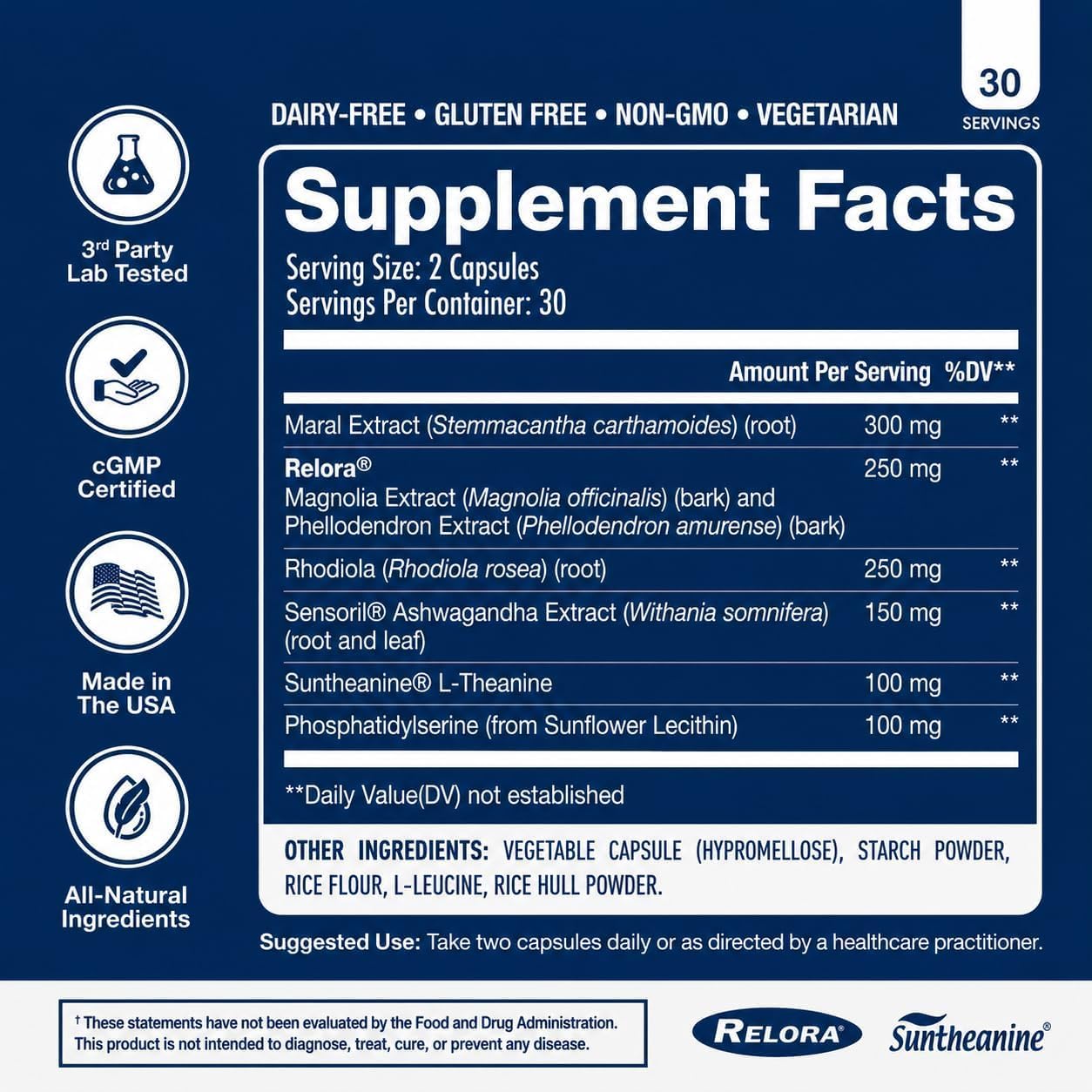 NuEthix Formulations Cort-Eaze - Cortisol Supplement - Health Support Supplement with Ashwagandha, L-Theanine & Rhodiola Rosea - Cortisol Reducer for Men & Women, 30 Servings — Amazon image 4