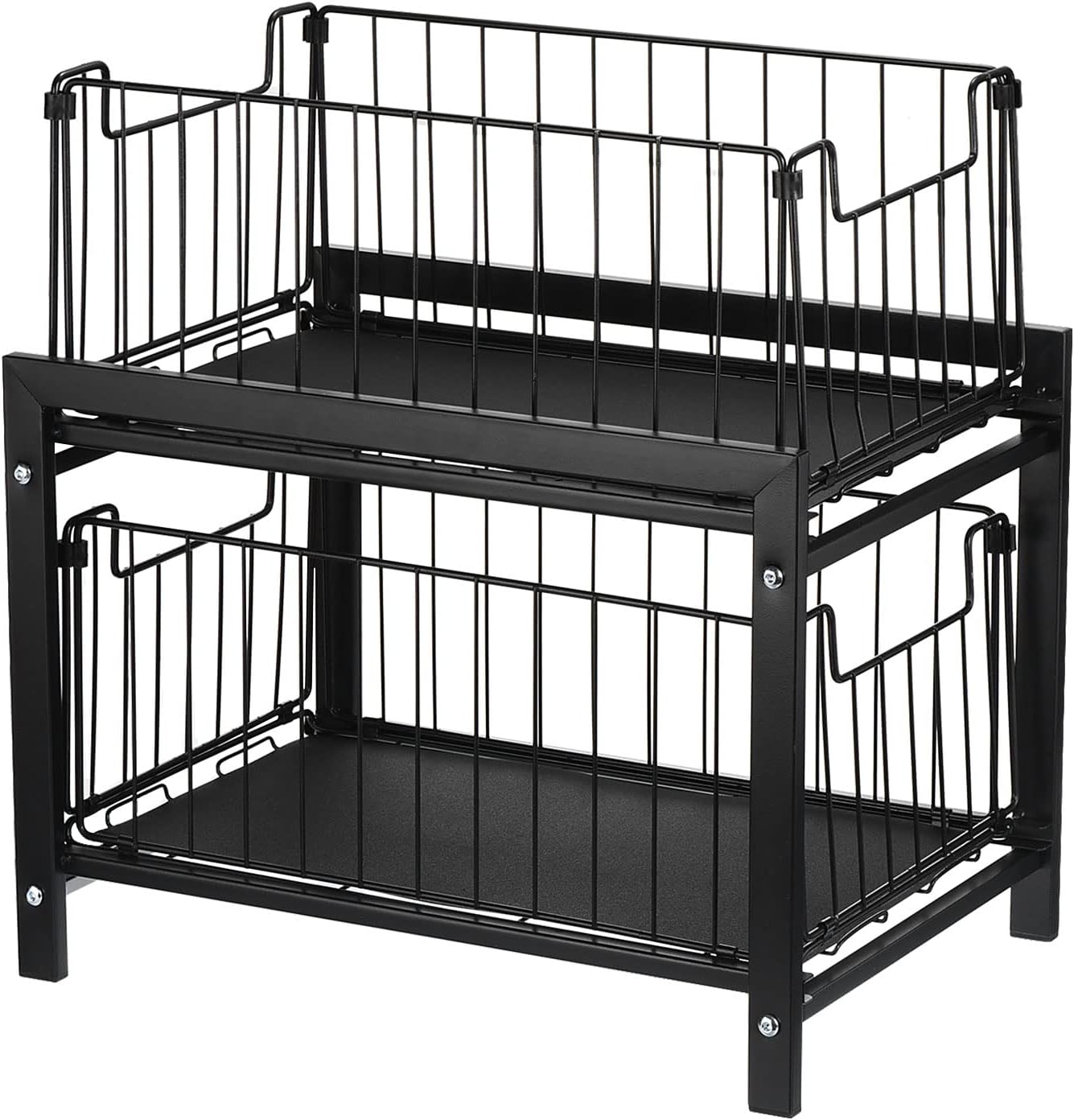 uxcell 2 Tier Under Sink Organizer with Sliding