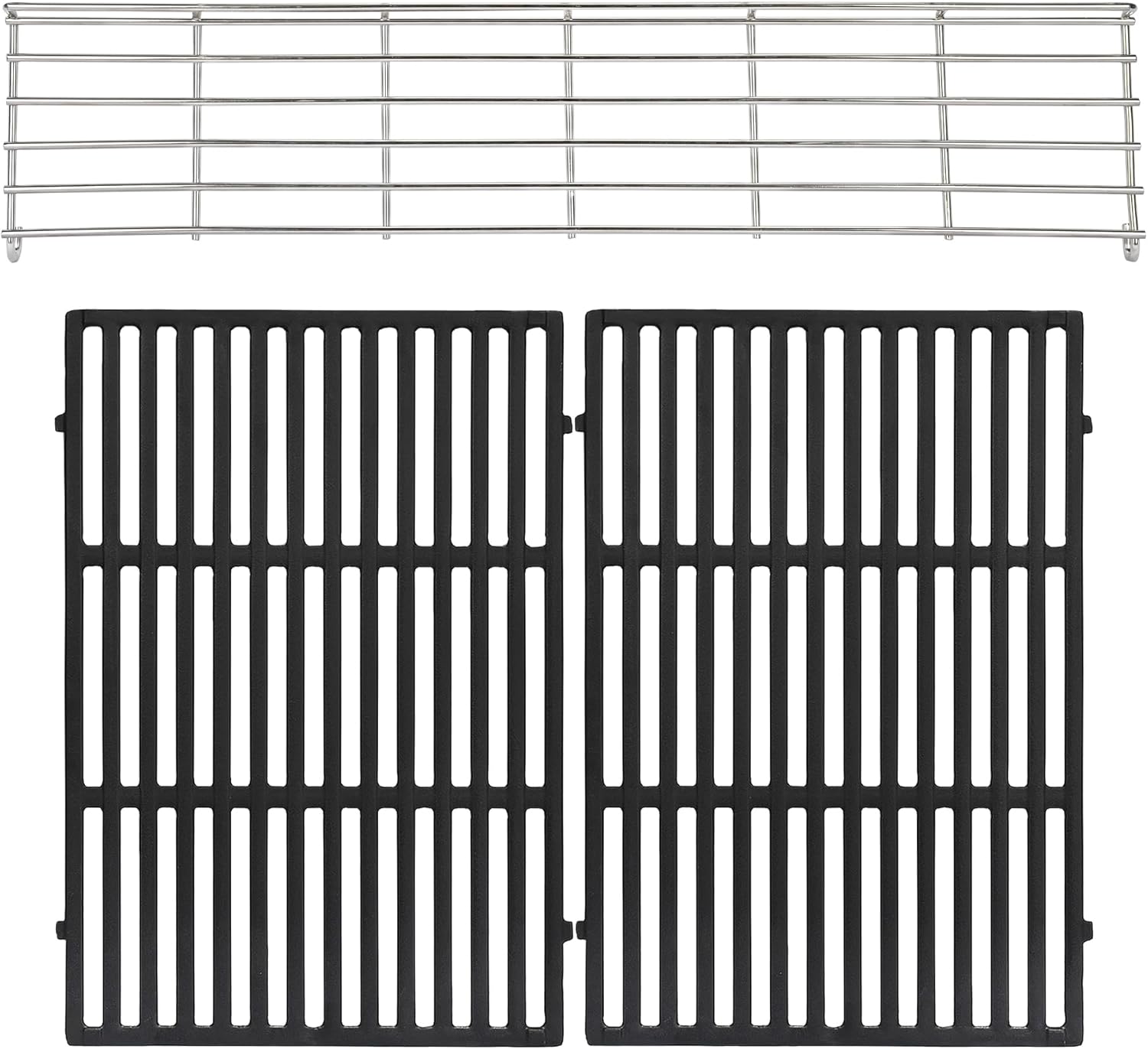 18.75" Grill Grates & Warming Rack Replace for 66095 66044 Weber Genesis II 300 & Genesis II LX 300 Series Grills, Genesis II E/S 310 315 325 330 335 Gas Grills Grates 18.75" x 13.25" & Rack 25.75" x 6"
