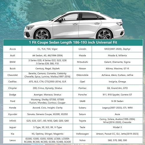 Miniatura 9 de Funda de automóvil de 16 capas para Coupe Sports Sedan impermeable para todo tipo de clima, ajuste universal Audi TT, BMW Z4, Porsche 718 Boxster
