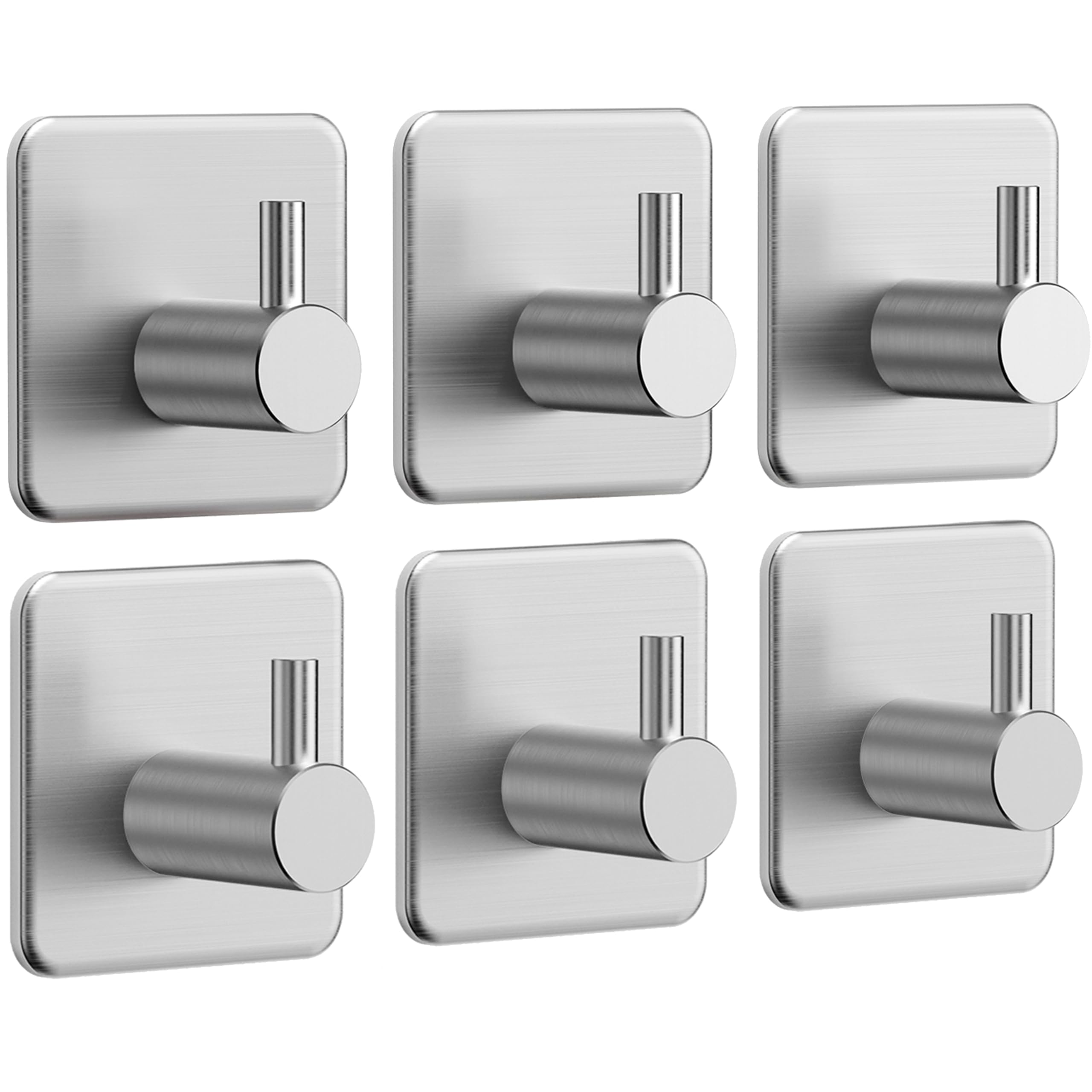 Ganci Adesivi Per Bagno Aikzik - Acciaio Inox, Argento, Porta Asciugamani - Foto 9