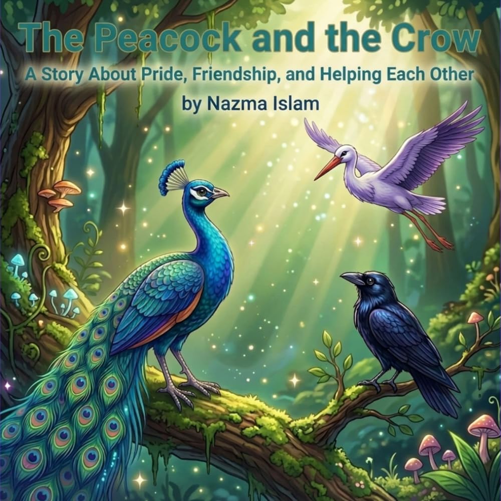 The Peacock and the Crow: A Whimsical Tale of Friendship and Heart