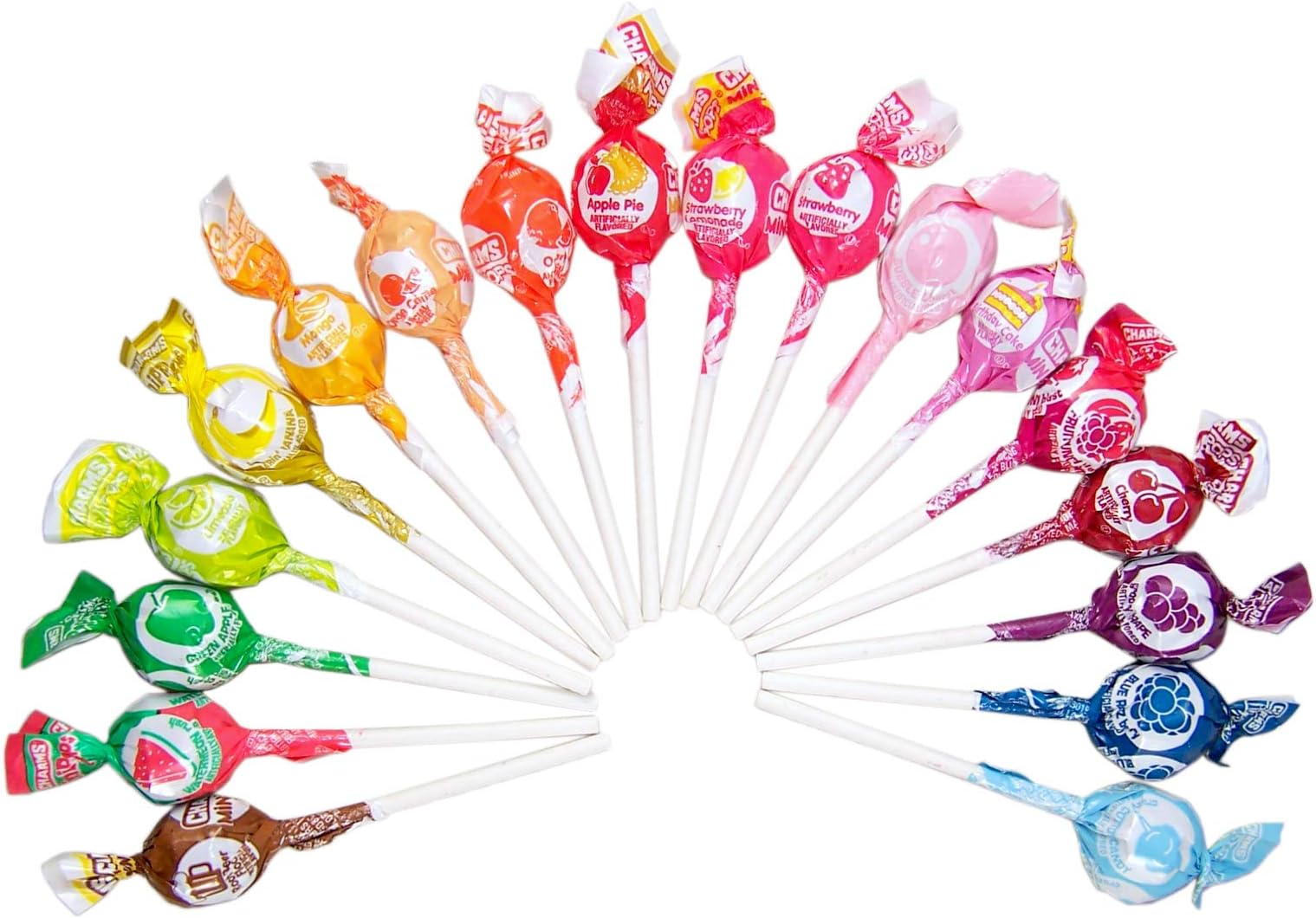 Charms Minipops 18 Assorted Flavor Candy Lollipop Suckers, 75 Count Bag