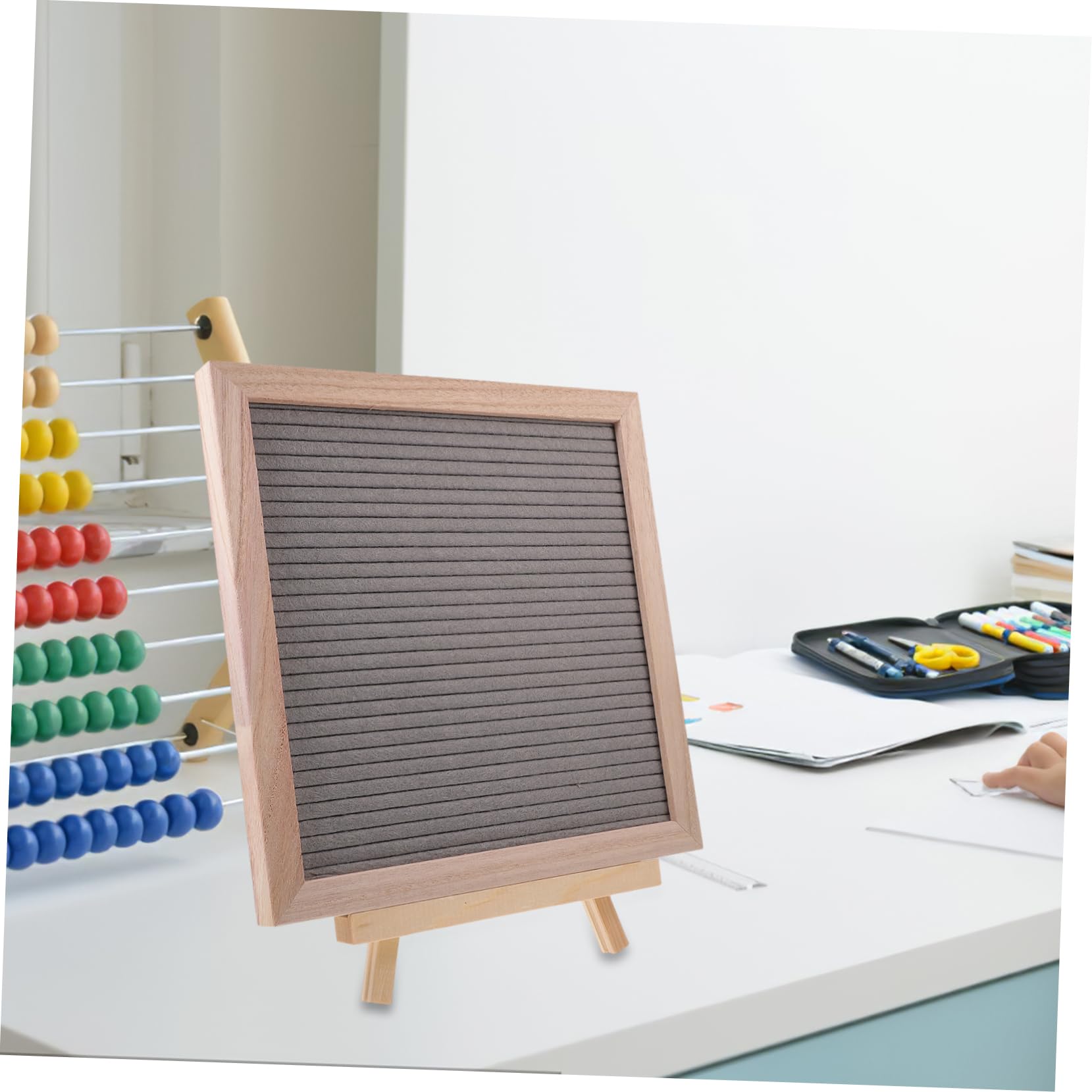 Tableau à Lettres Soi-même avec Support Bois et Feutre