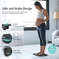 Vista 8 de Posture Scale for Body Weight, Digital Bathroom Smart Scale, 13 Body Composition Analyzer Sync Weight Scale BMI Health Monitor Sync Apps 400lbs