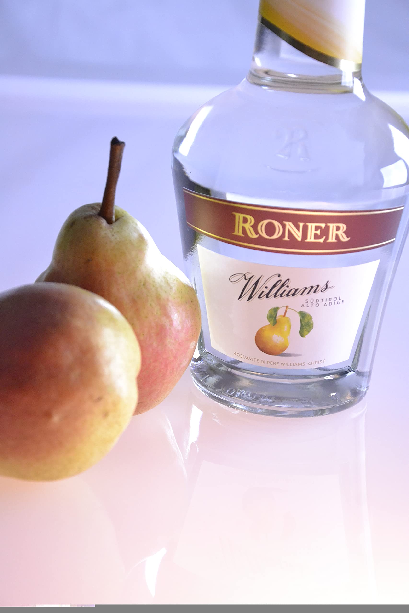 Roner Williams (1x 0,7l) - Distillato di Frutta dalla Distilleria Artigianale Alto Adige Südtirol più premiata d'Italia - 700 ml