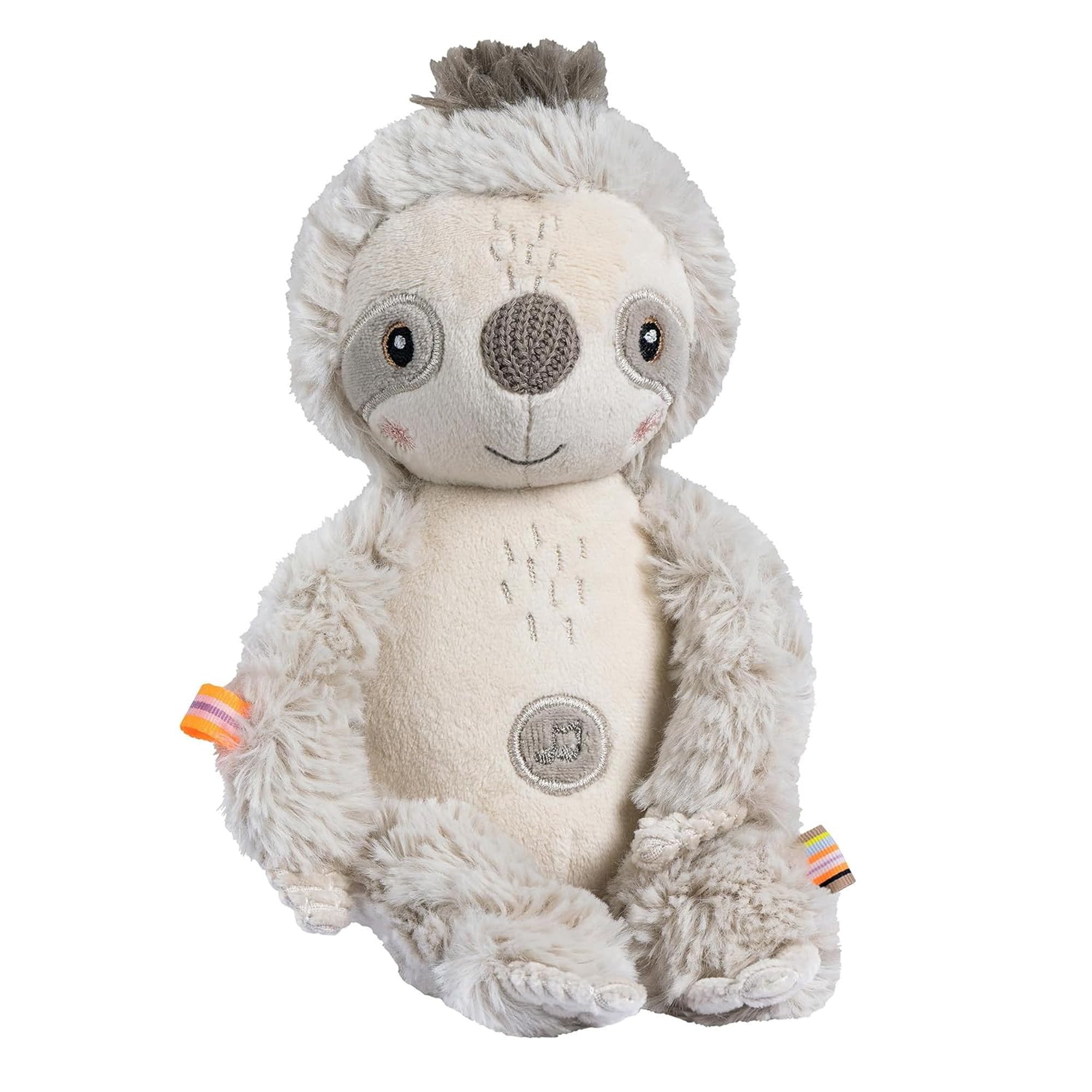 Fehn Einschlafhilfe Faultier – Baby Einschlafhilfe mit Soundmodul: Faultier Kuscheltier mit entnehmbaren elektronischem Soundmodul mit Cry-Sensor, Spieluhr für Babys und Kleinkinder ab 0+ Monaten