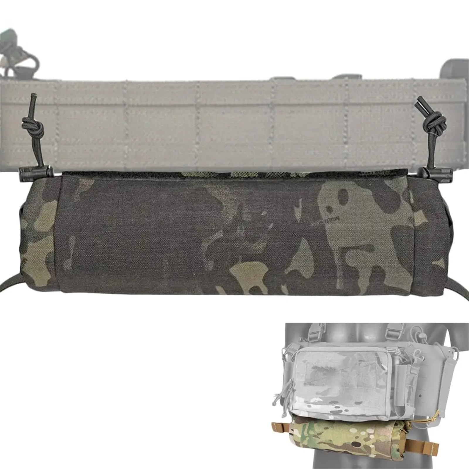 YChoolco Tactical Roll IFAK Pouch for Battle Belt, Small Drop-Down First Aid Medical Pouch EMT Trauma Kit, Multifunction GP Pouch(MCBK)