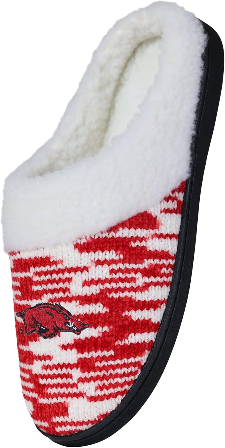 FOCO Arkansas Razorbacks Sherpa Lined Colorblend Cup Sole - Womens Small - Image 3