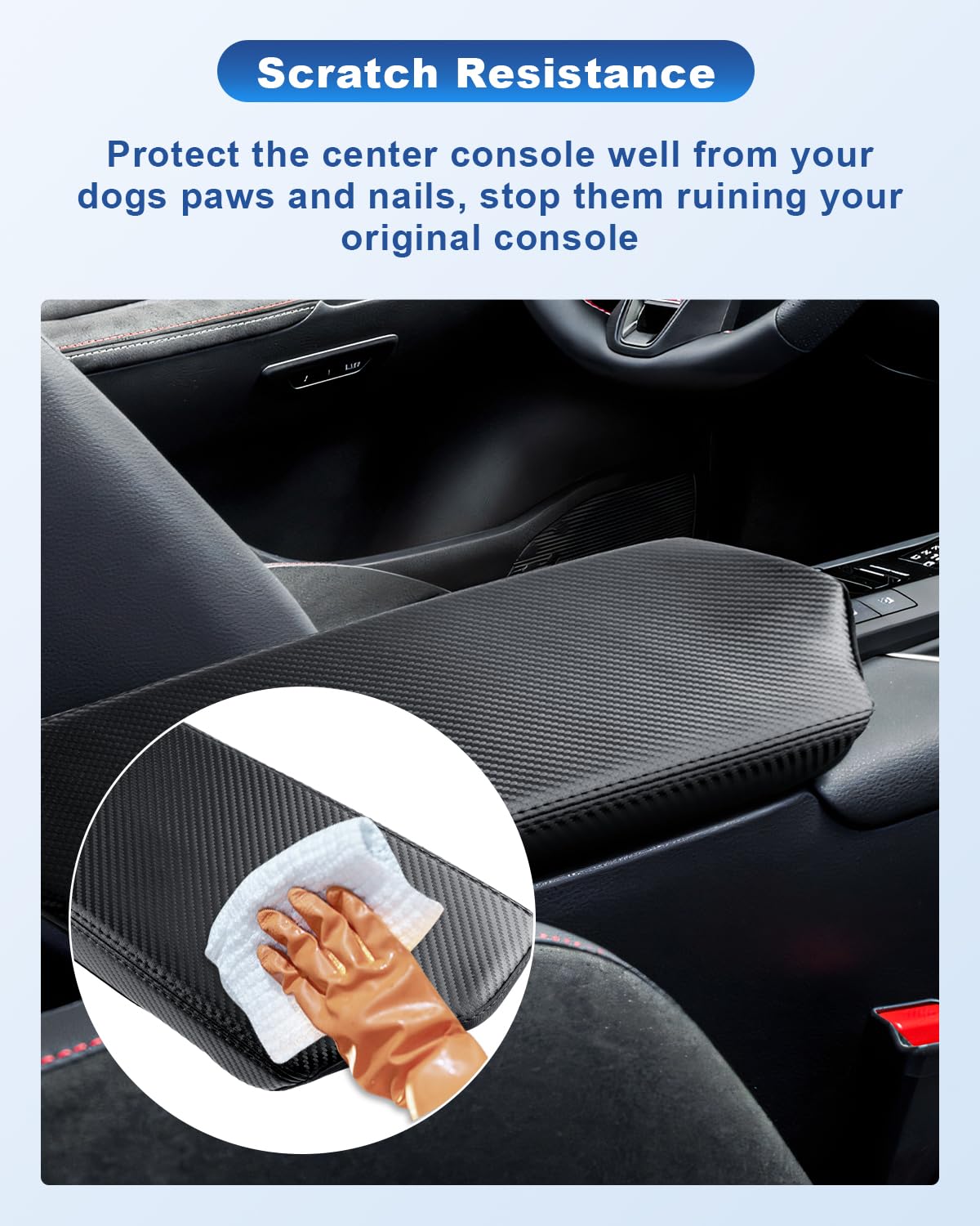 CDEFG Compatibile con Toyota C-HR CHR Hybrid 2024 2025 Bracciolo Centrale Braccioli Coperchio Copertura Protezione antigraffio Console Centrale Similpelle Bracciolo Box Cover Auto CHR 2024 Accessori