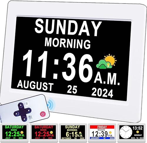 Véfaîî 2025 New, Digital Clock with Day Date 1280 *